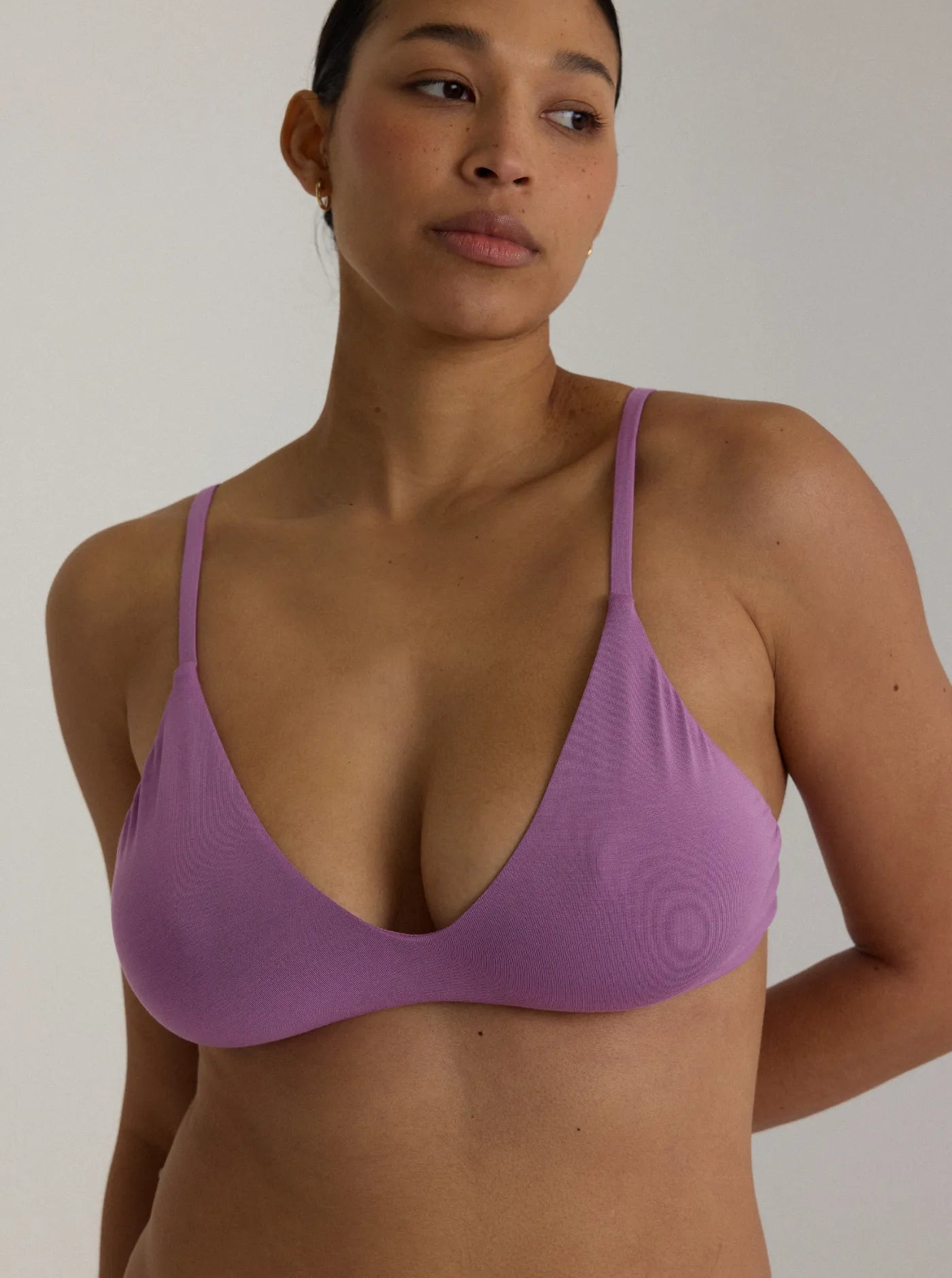 Stella Low Cut Bra Plum