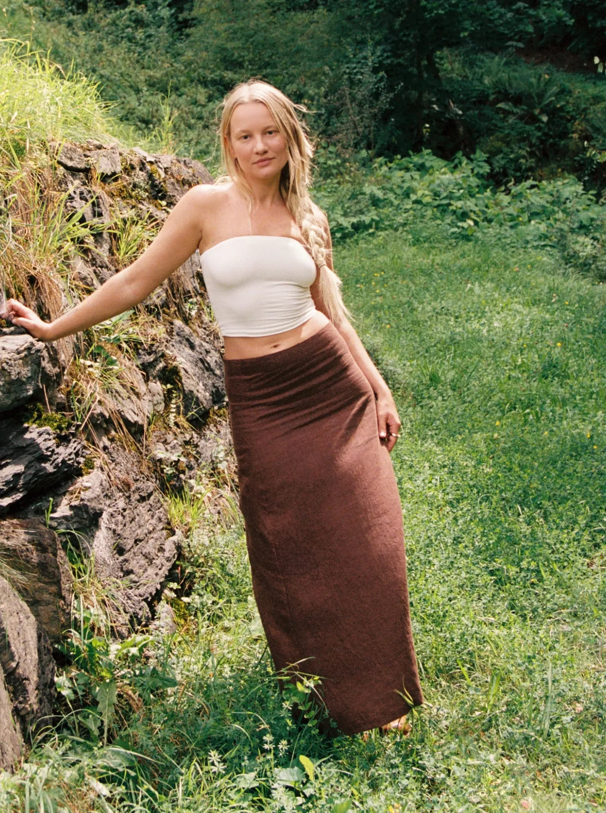 Tui Linen Skirt Cedar
